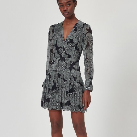 Long Sleeve Silk Dress from Equipment